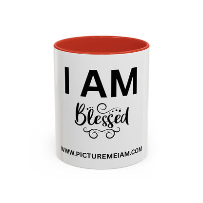 I AM Blessed Inspirational Accent Coffee Mug - 11/15oz