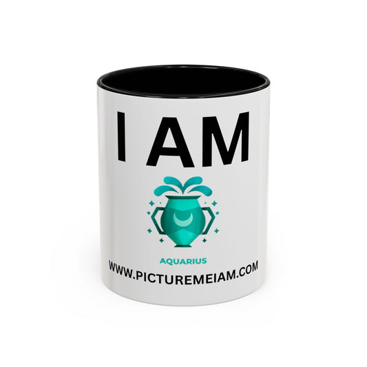 I AM Aquarius Inspirational Accent Coffee Mug - 11/15oz