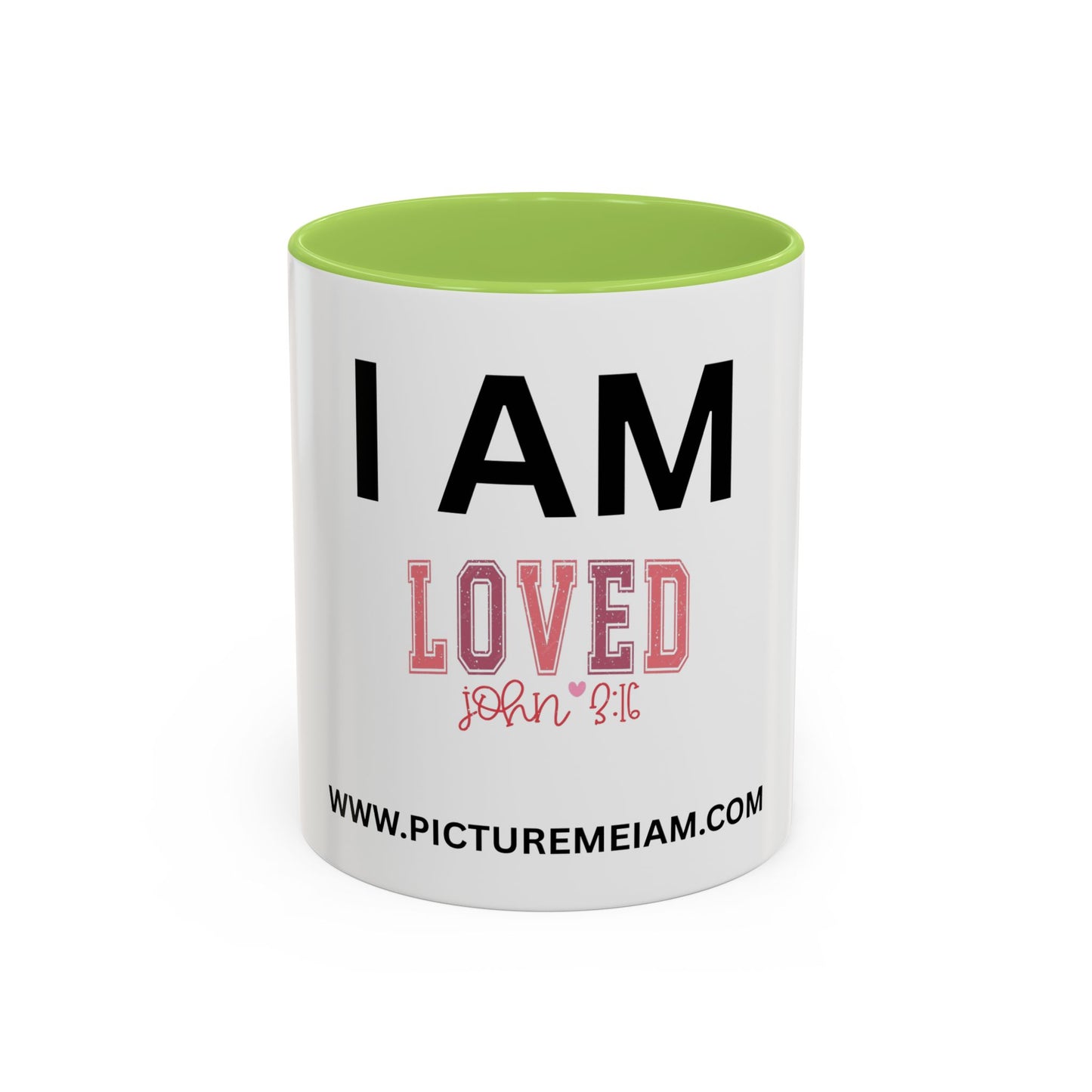 I AM Loved Inspirational Accent Coffee Mug - 11/15oz
