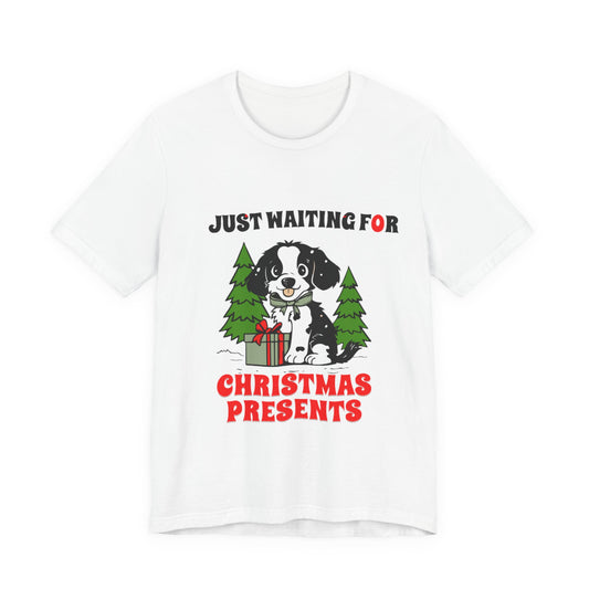 JUST WAITING FOR CHRISTMAS PRESENTS BELLA CANVAS 3001