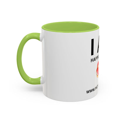 I AM Happily Married Inspirational Accent Coffee Mug - 11/15oz