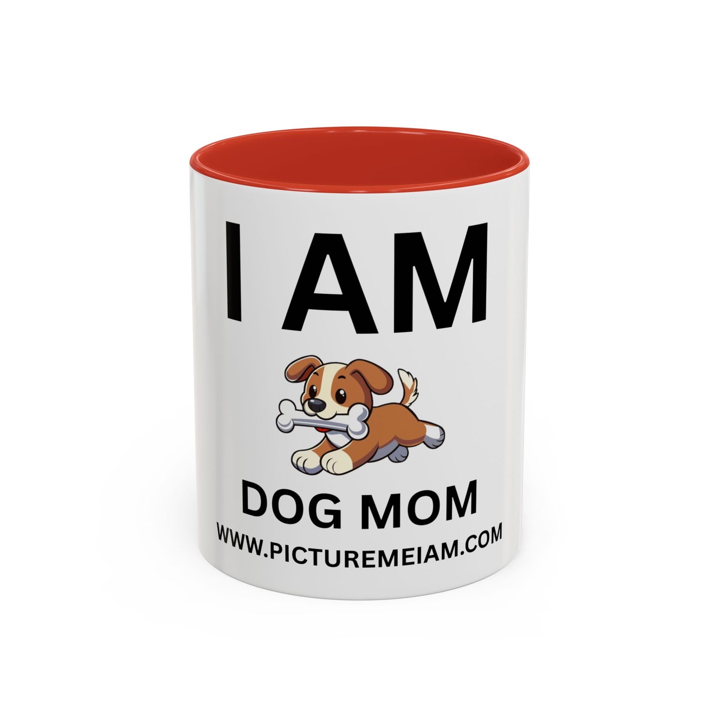 I AM Dog Mom Inspirational Accent Coffee Mug - 11/15oz