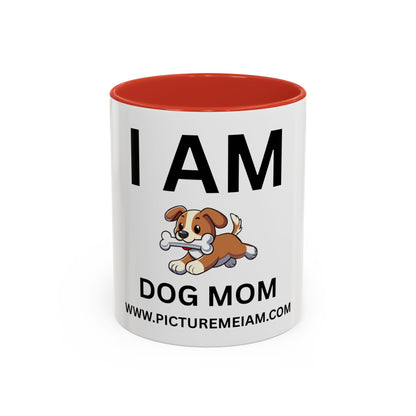 I AM Dog Mom Inspirational Accent Coffee Mug - 11/15oz