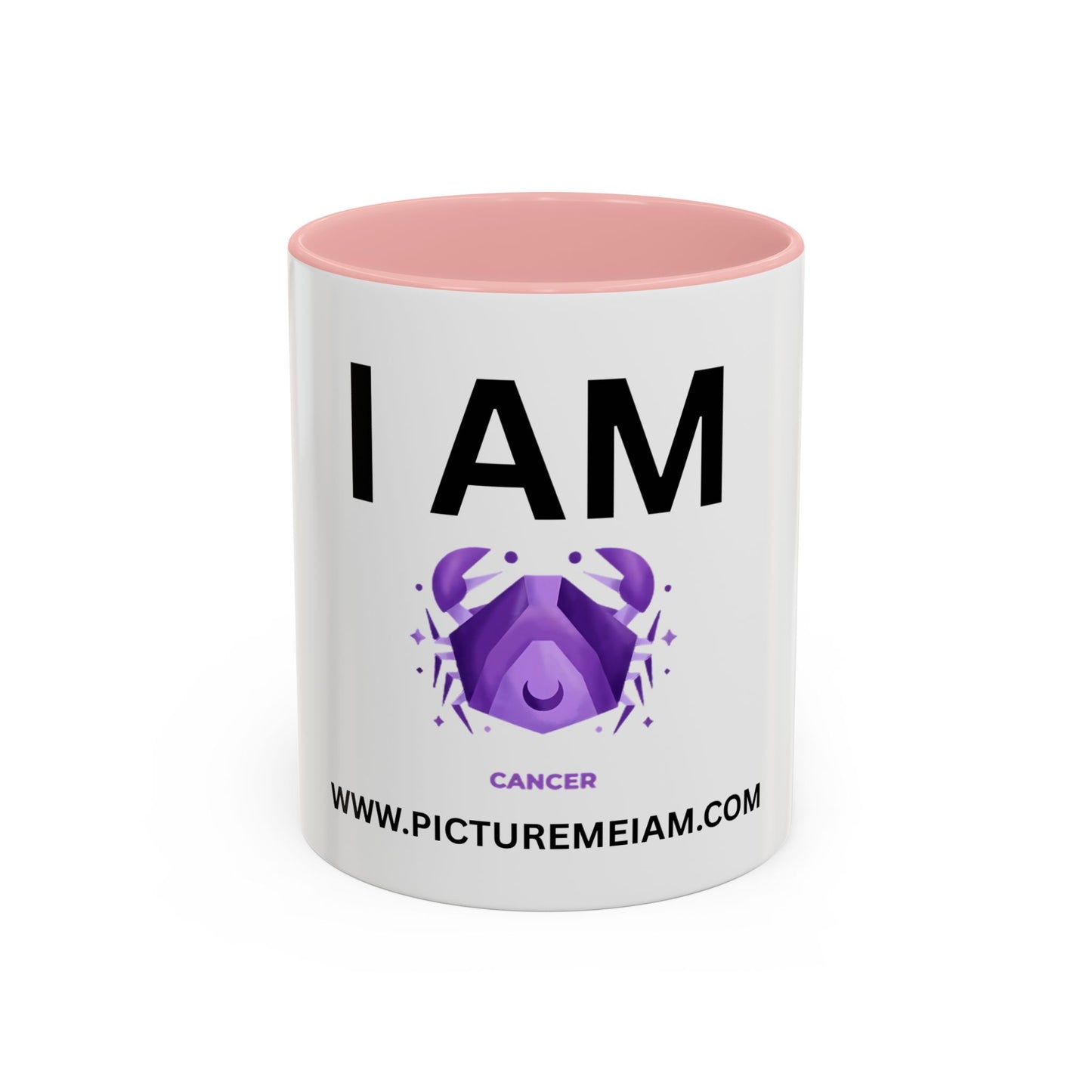 I AM Cancer Inspirational Accent Coffee Mug - 11/15oz
