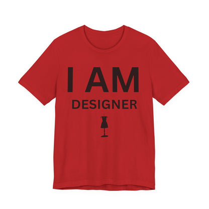 I AM Designer Unisex Short Sleeve Tee