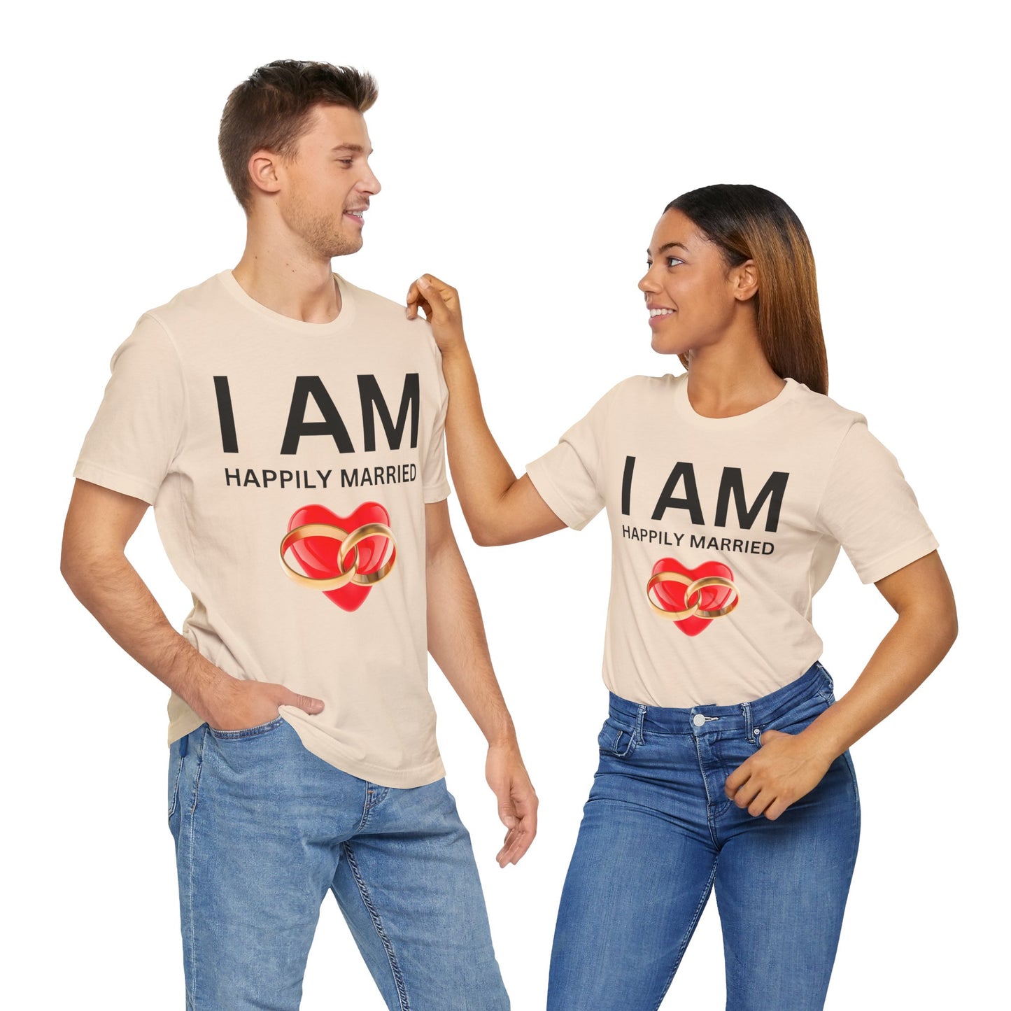 I AM Happily Unisex Short Sleeve Tee