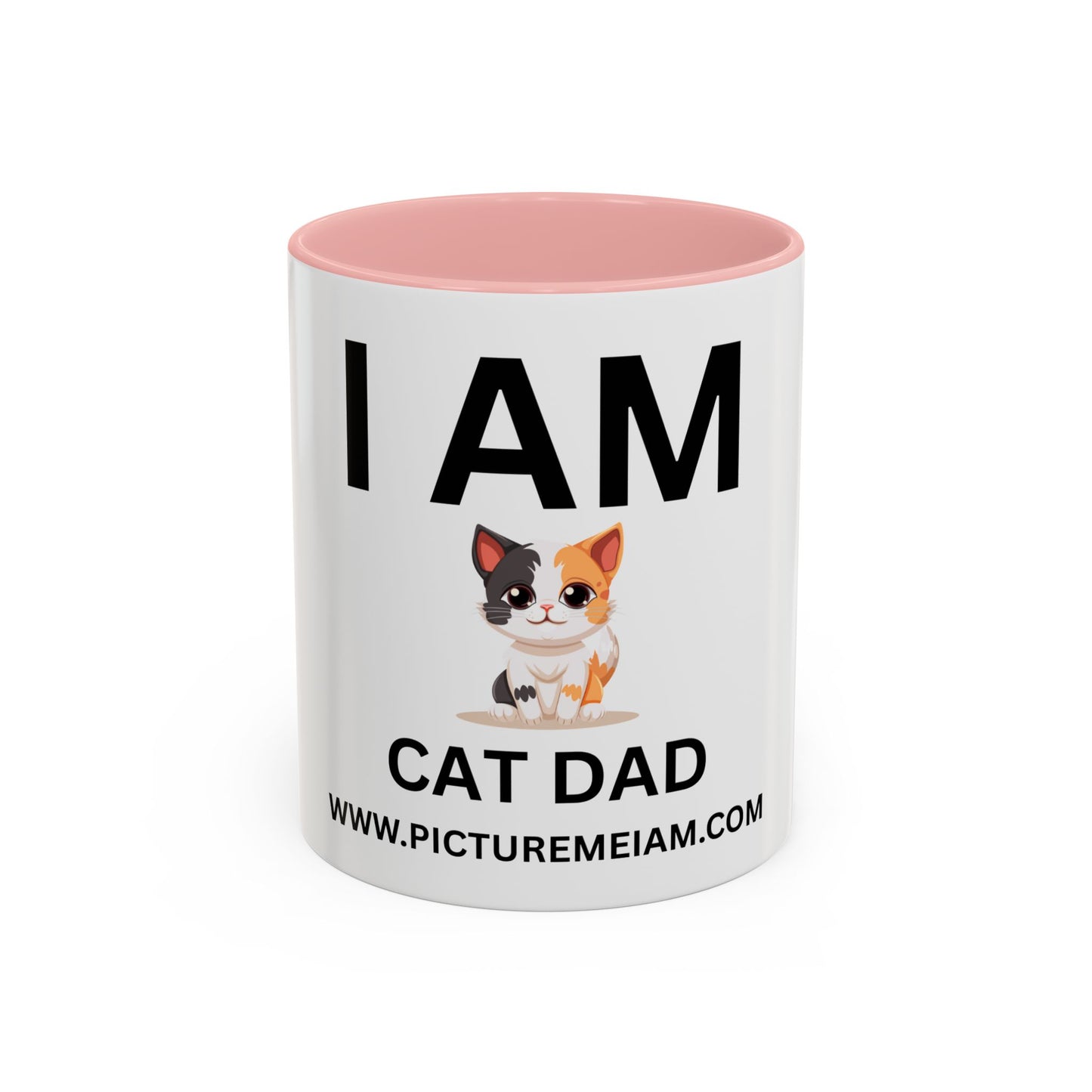 I AM Cat Dad Inspirational Accent Coffee Mug - 11/15oz