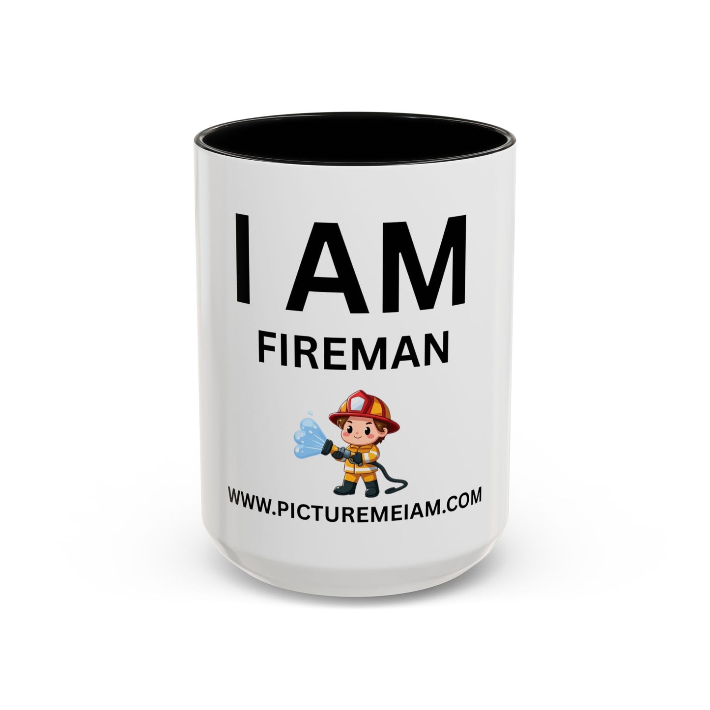 I AM Fireman Inspirational Accent Coffee Mug - 11/15oz
