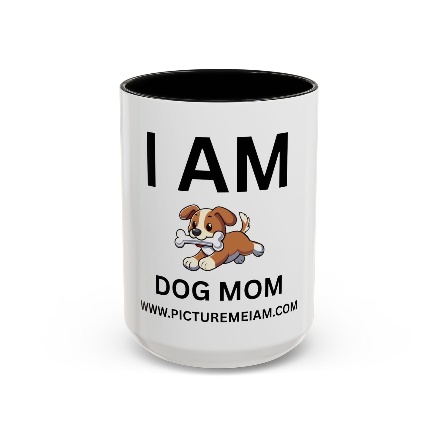 I AM Dog Mom Inspirational Accent Coffee Mug - 11/15oz