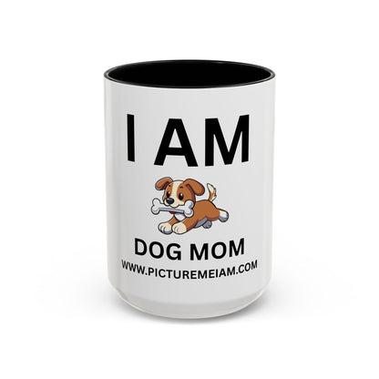 I AM Dog Mom Inspirational Accent Coffee Mug - 11/15oz