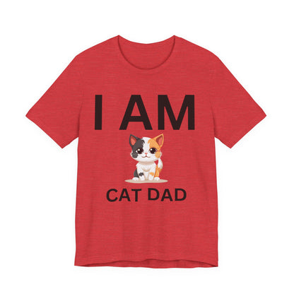 I AM Cat Dad Short Sleeve Tee