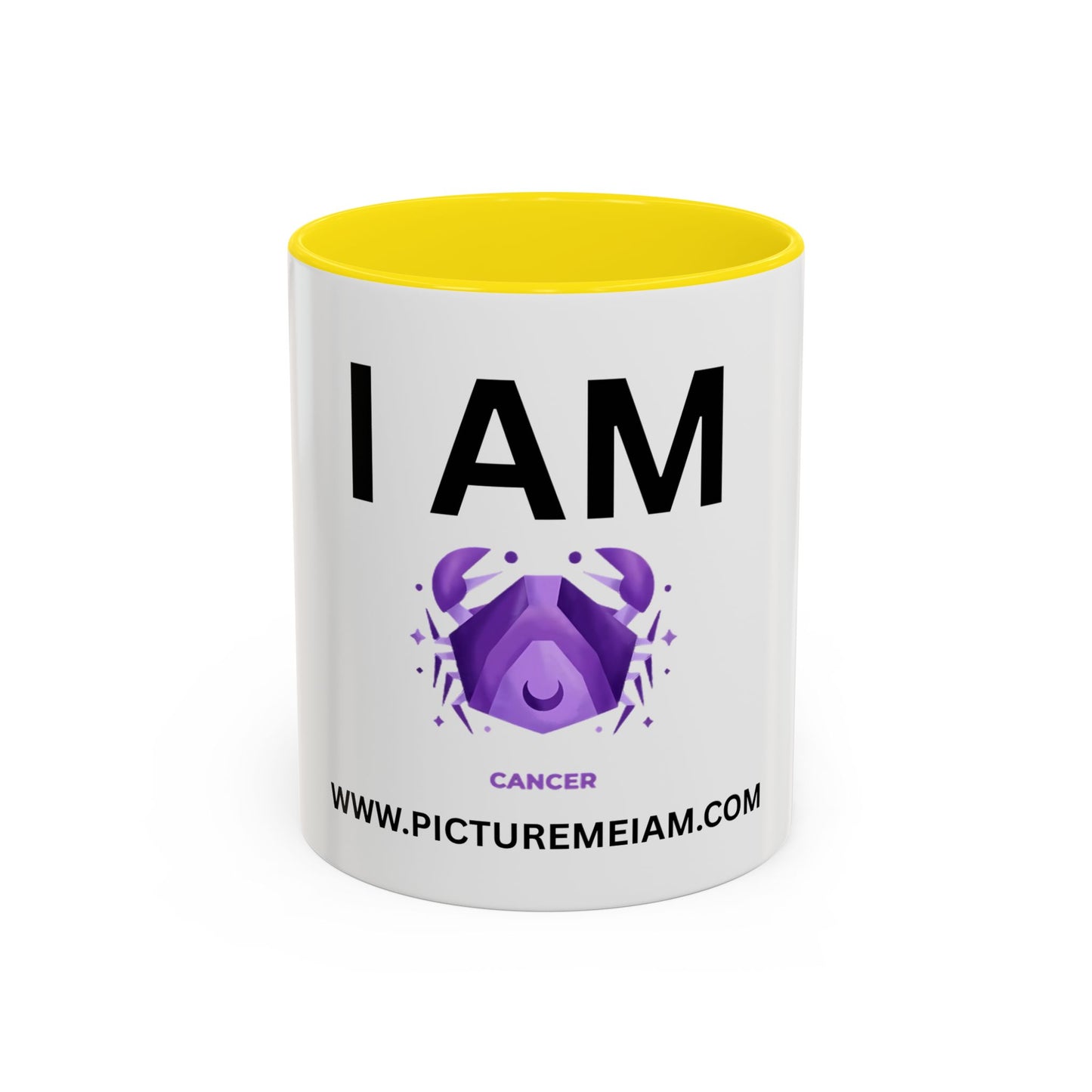 I AM Cancer Inspirational Accent Coffee Mug - 11/15oz