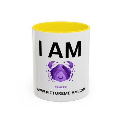 I AM Cancer Inspirational Accent Coffee Mug - 11/15oz