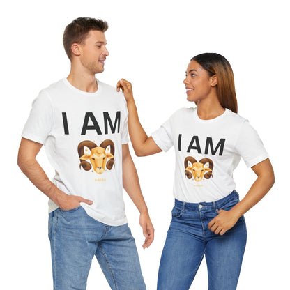 I AM Aries Unisex Short Sleeve Tee