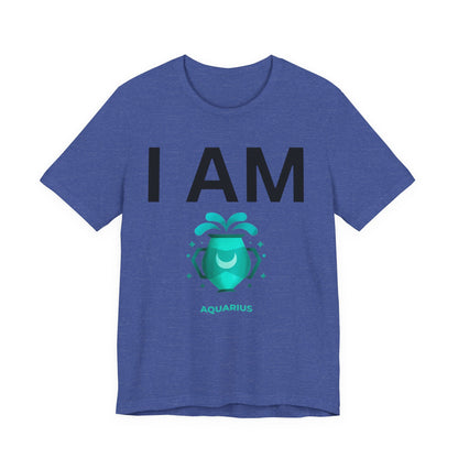 I AM Aquarius Unisex Short Sleeve Tee