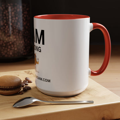 I AM Strong Inspirational Accent Coffee Mug - 11/15oz