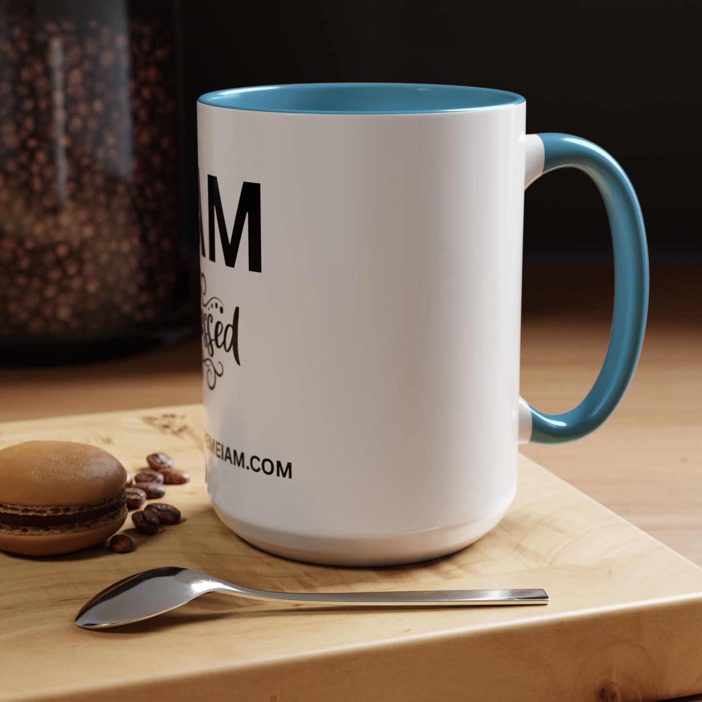 I AM Blessed Inspirational Accent Coffee Mug - 11/15oz