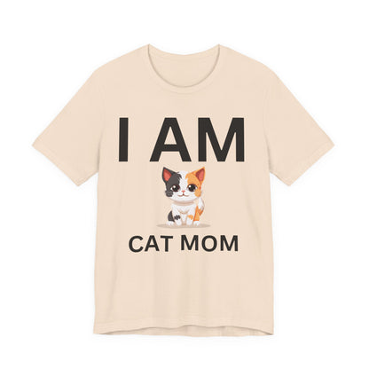 I AM Cat Mom Short Sleeve Tee