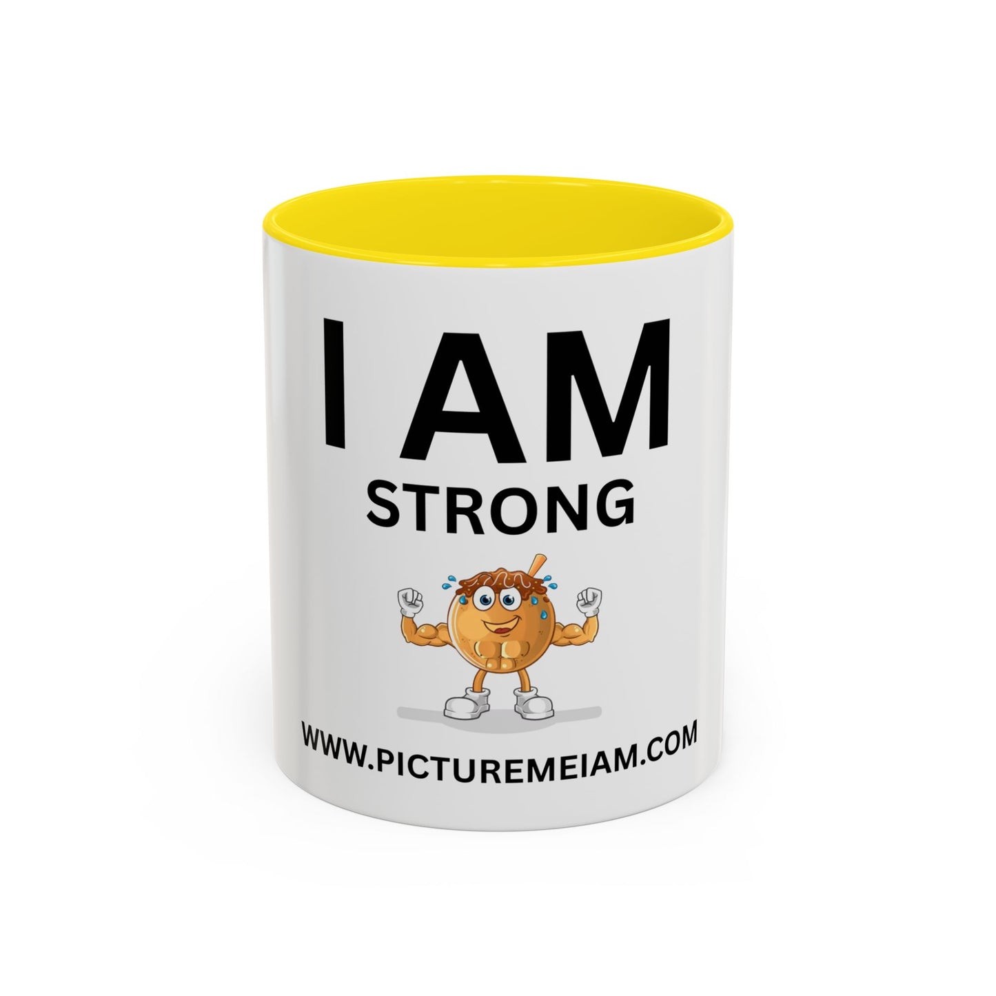 I AM Strong Inspirational Accent Coffee Mug - 11/15oz