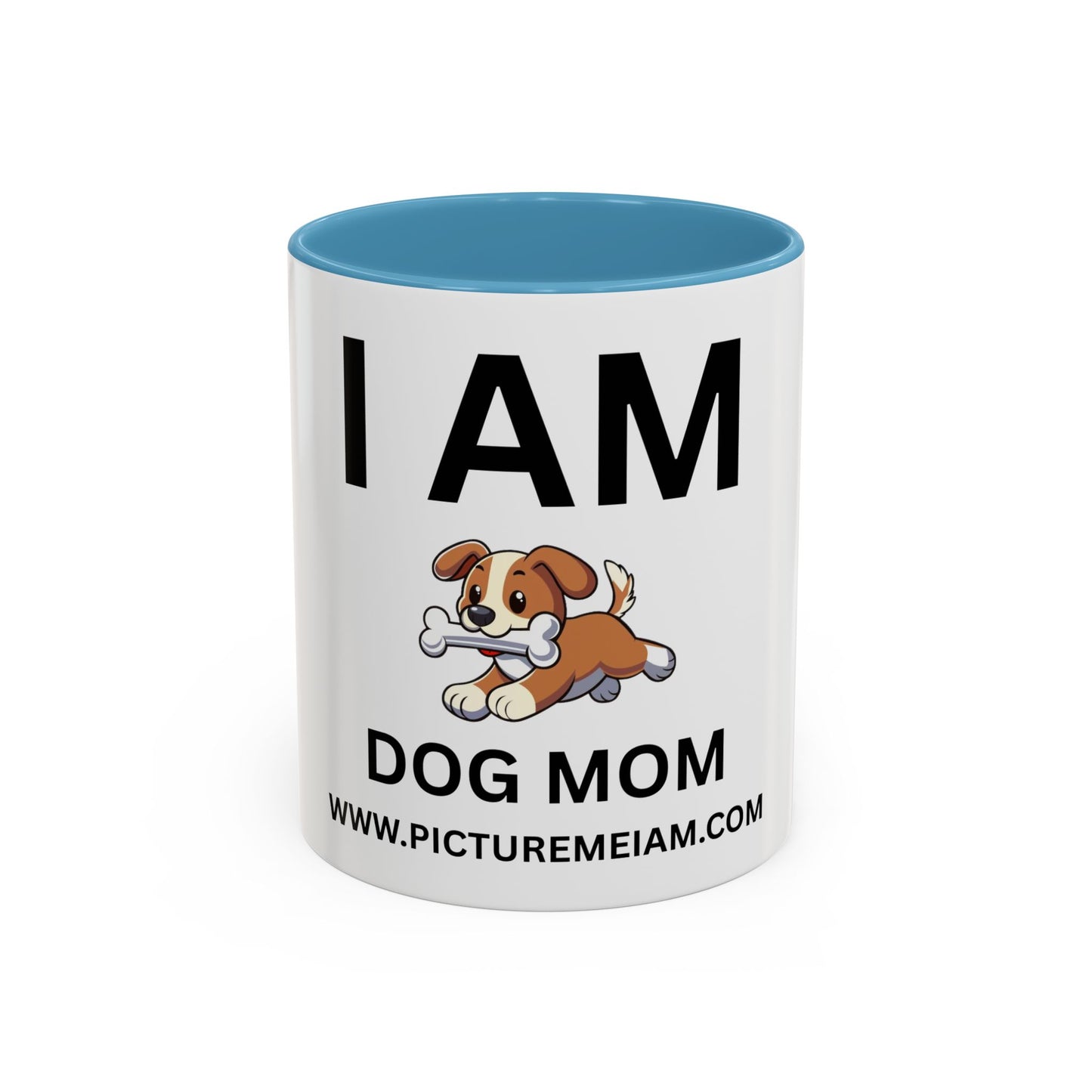 I AM Dog Mom Inspirational Accent Coffee Mug - 11/15oz