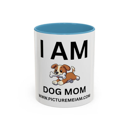 I AM Dog Mom Inspirational Accent Coffee Mug - 11/15oz