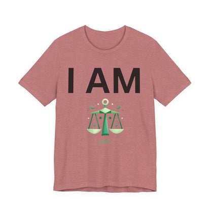 I AM Libra Unisex Short Sleeve Tee