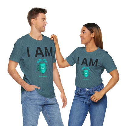 I AM Aquarius Unisex Short Sleeve Tee