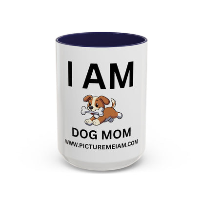 I AM Dog Mom Inspirational Accent Coffee Mug - 11/15oz