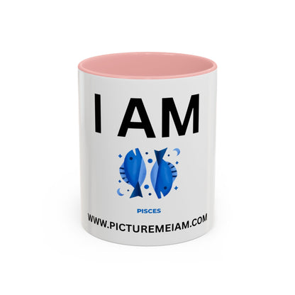 I AM Pisces Inspirational Accent Coffee Mug - 11/15oz
