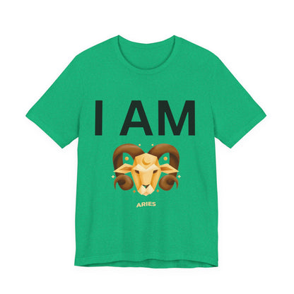 I AM Aries Unisex Short Sleeve Tee