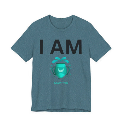 I AM Aquarius Unisex Short Sleeve Tee