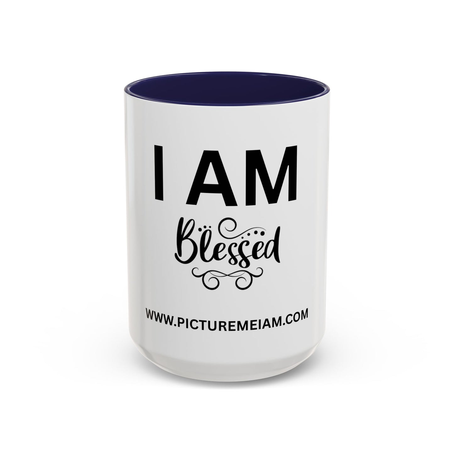 I AM Blessed Inspirational Accent Coffee Mug - 11/15oz