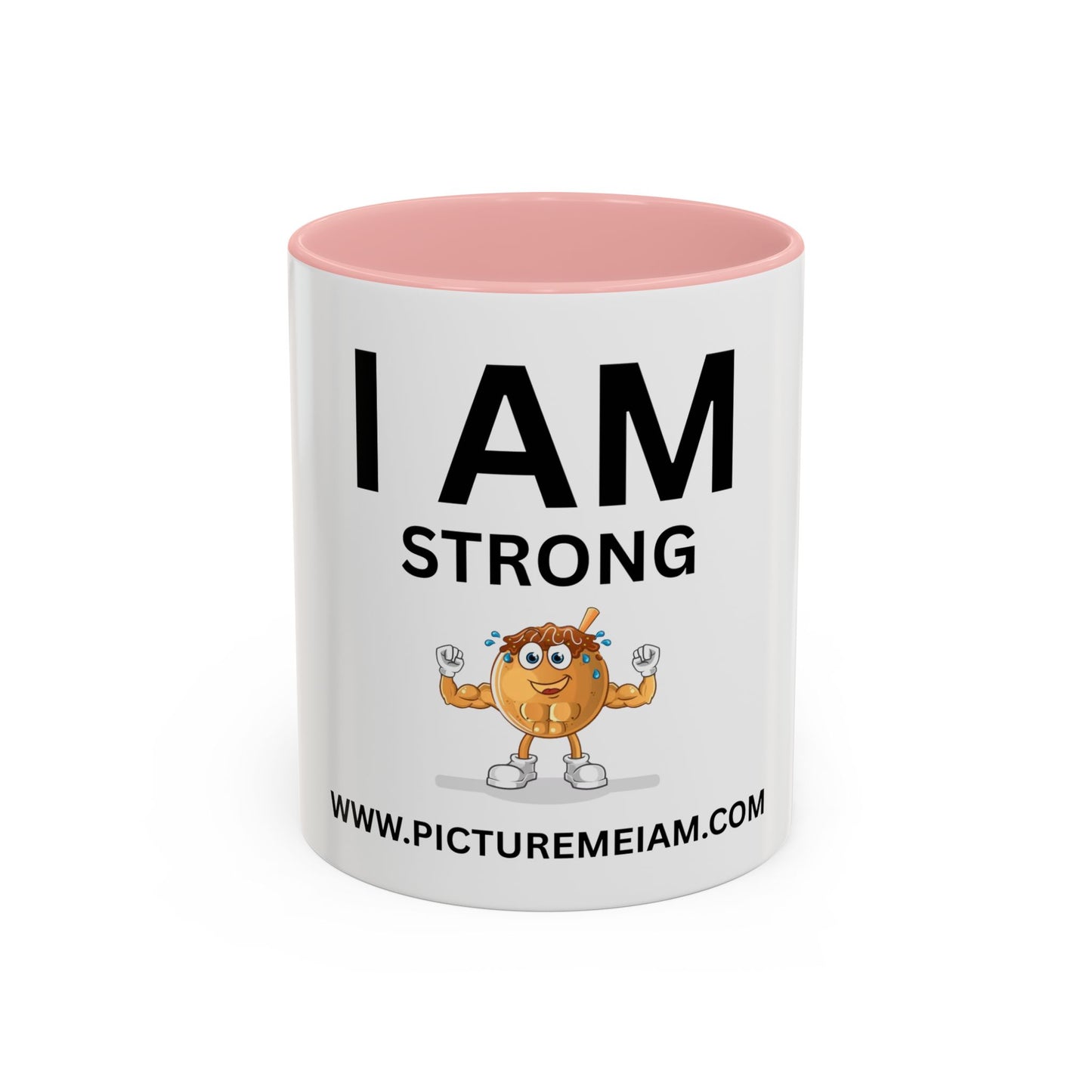 I AM Strong Inspirational Accent Coffee Mug - 11/15oz