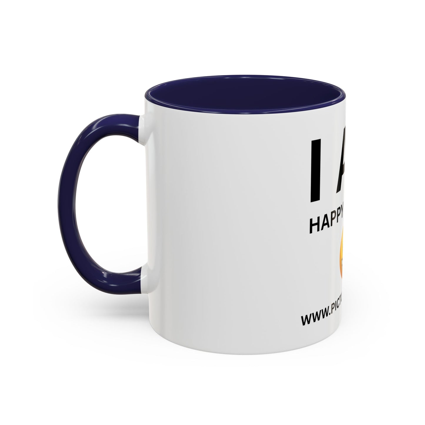 I AM Happy & Single Inspirational Accent Coffee Mug - 11/15oz
