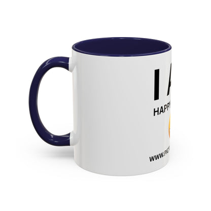 I AM Happy & Single Inspirational Accent Coffee Mug - 11/15oz