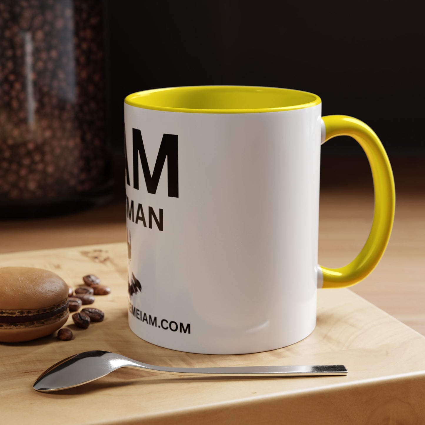 I AM Batman Inspirational Accent Coffee Mug - 11/15oz