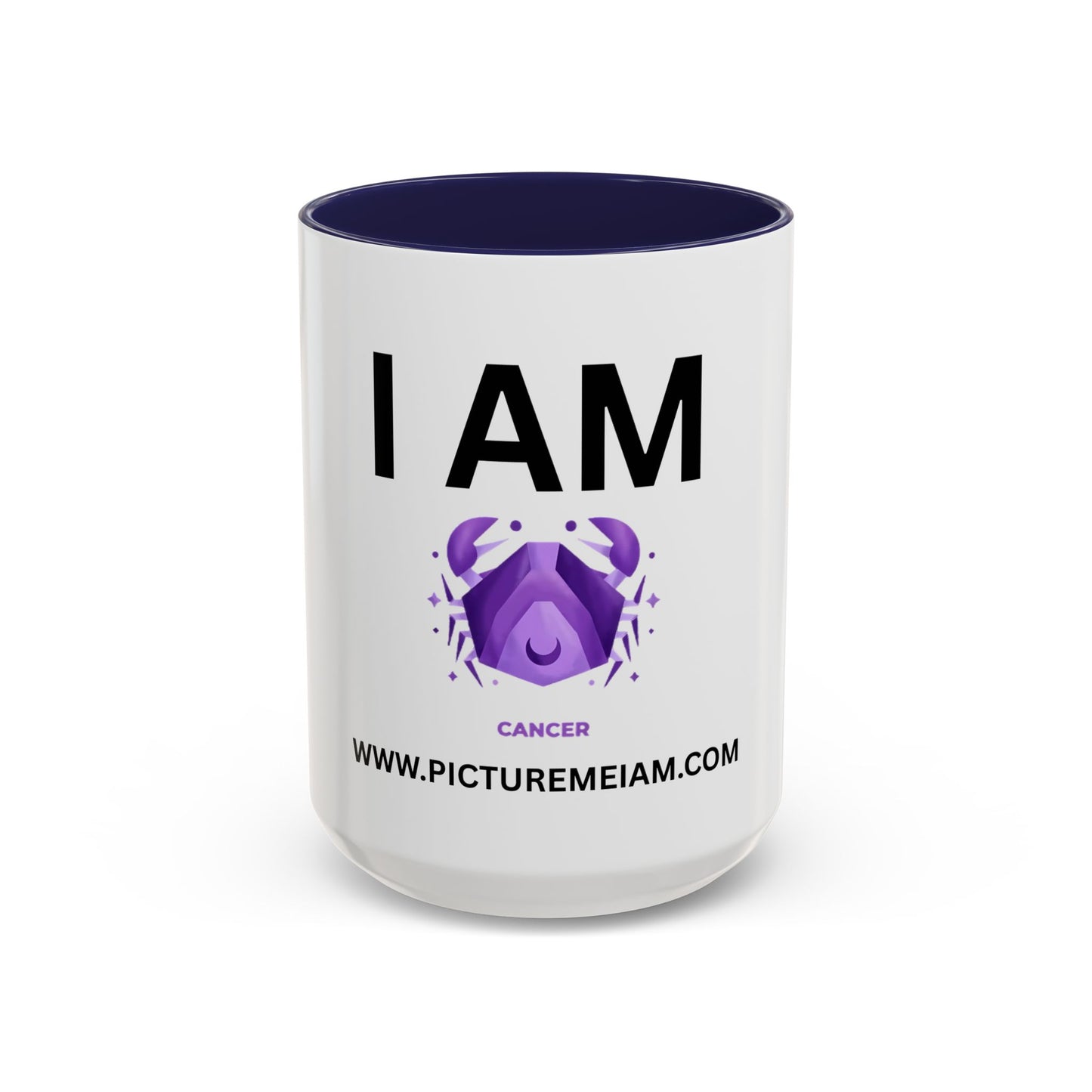 I AM Cancer Inspirational Accent Coffee Mug - 11/15oz