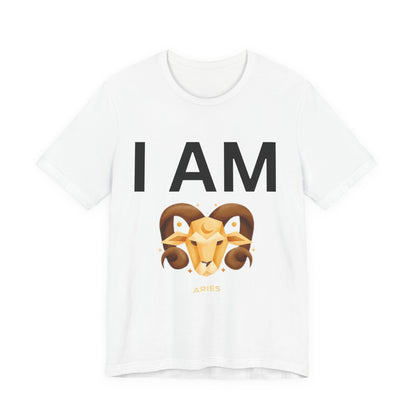 I AM Aries Unisex Short Sleeve Tee