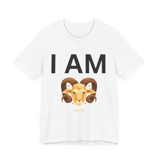 I AM Aries Unisex Short Sleeve Tee