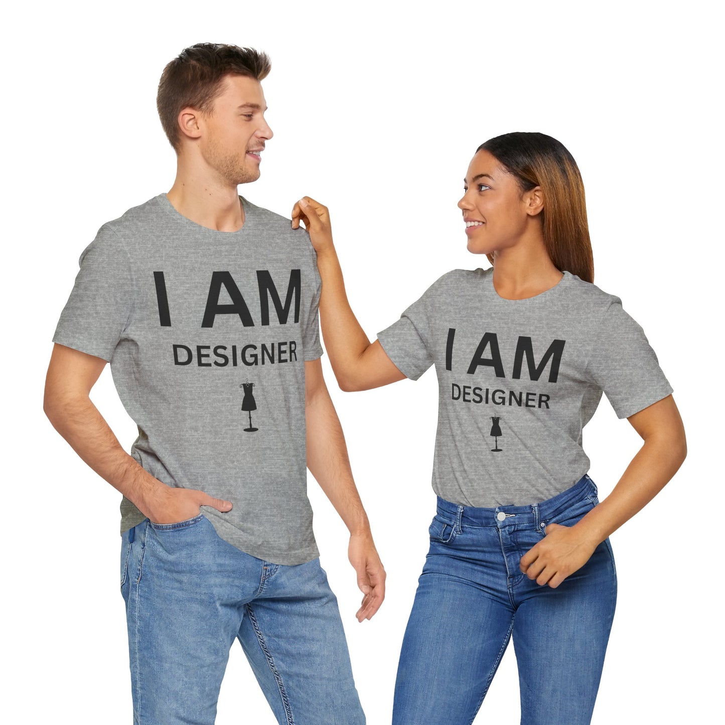 I AM Designer Unisex Short Sleeve Tee