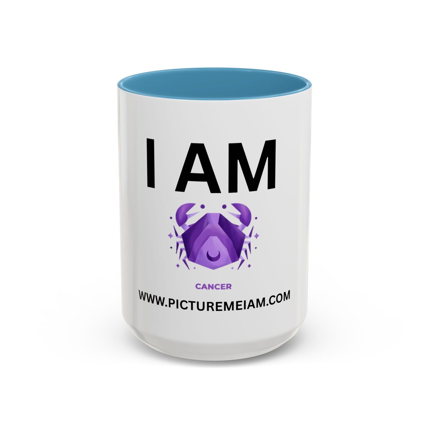 I AM Cancer Inspirational Accent Coffee Mug - 11/15oz