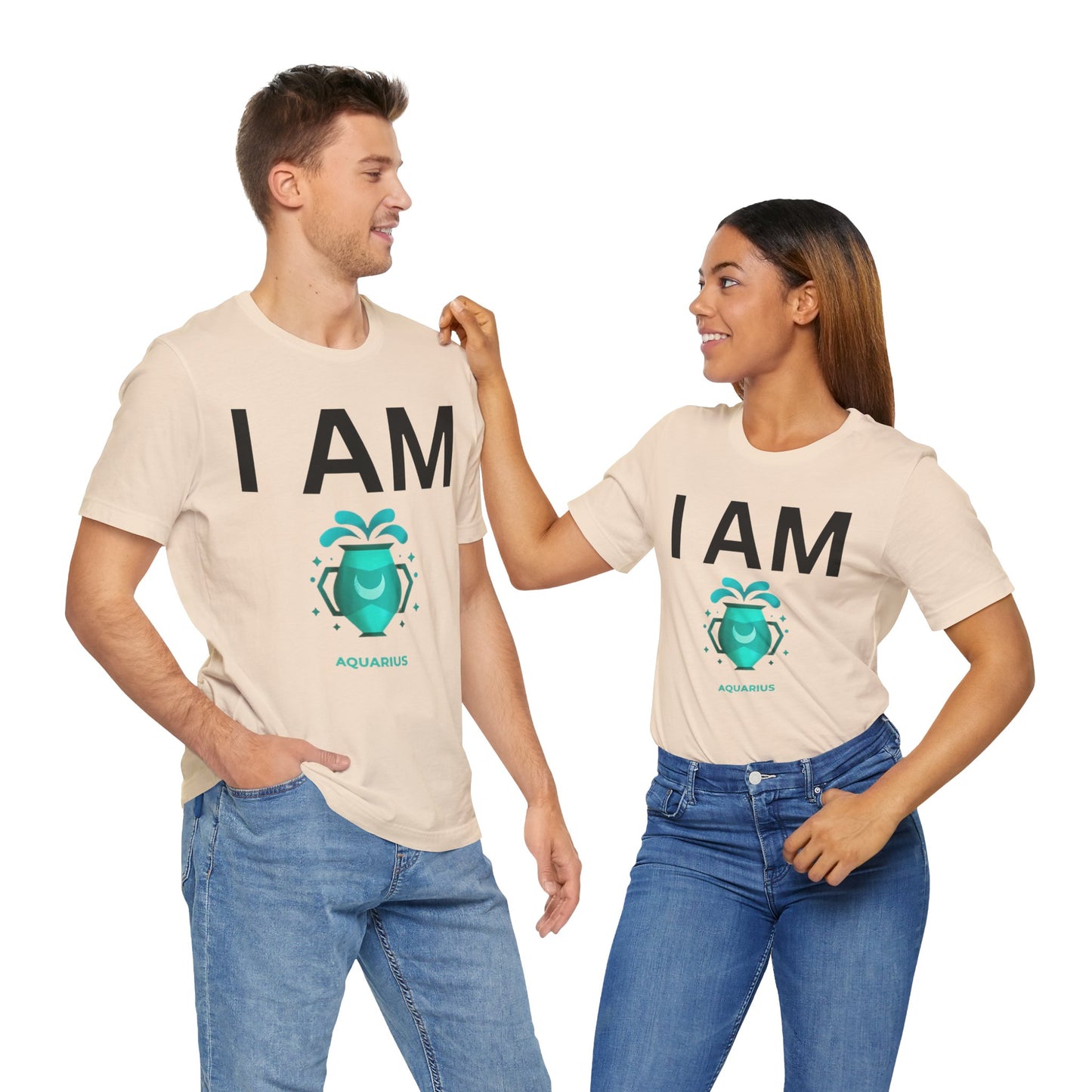 I AM Aquarius Unisex Short Sleeve Tee
