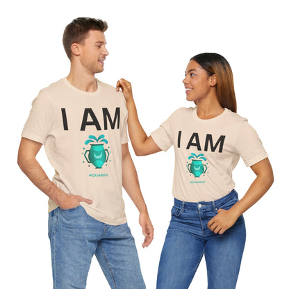 I AM Aquarius Unisex Short Sleeve Tee