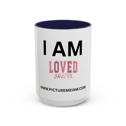 I AM Loved Inspirational Accent Coffee Mug - 11/15oz