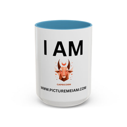 I AM Capricorn Inspirational Accent Coffee Mug - 11/15oz
