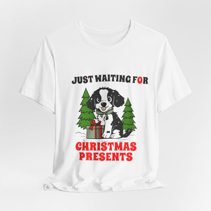 JUST WAITING FOR CHRISTMAS PRESENTS BELLA CANVAS 3001