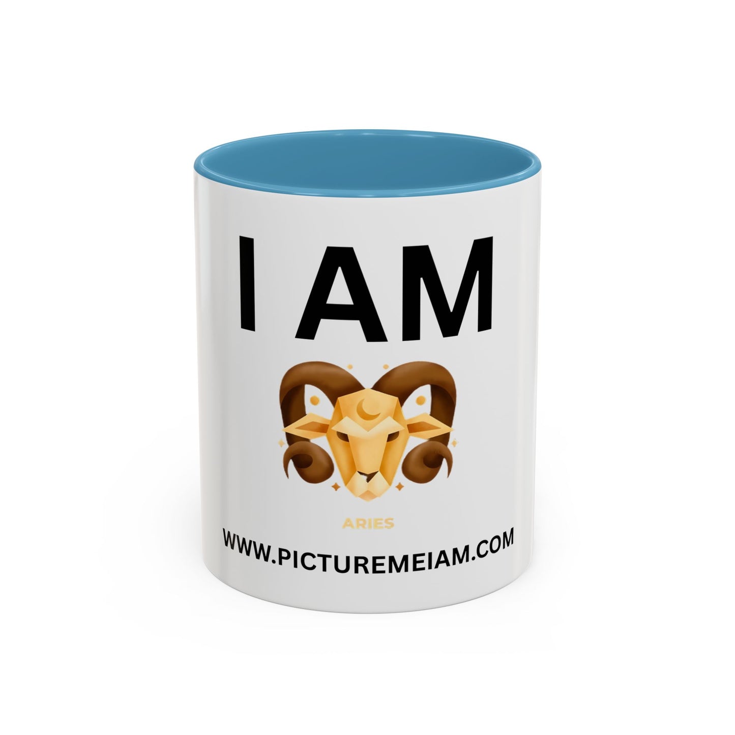 I AM Aries Inspirational Accent Coffee Mug - 11/15oz