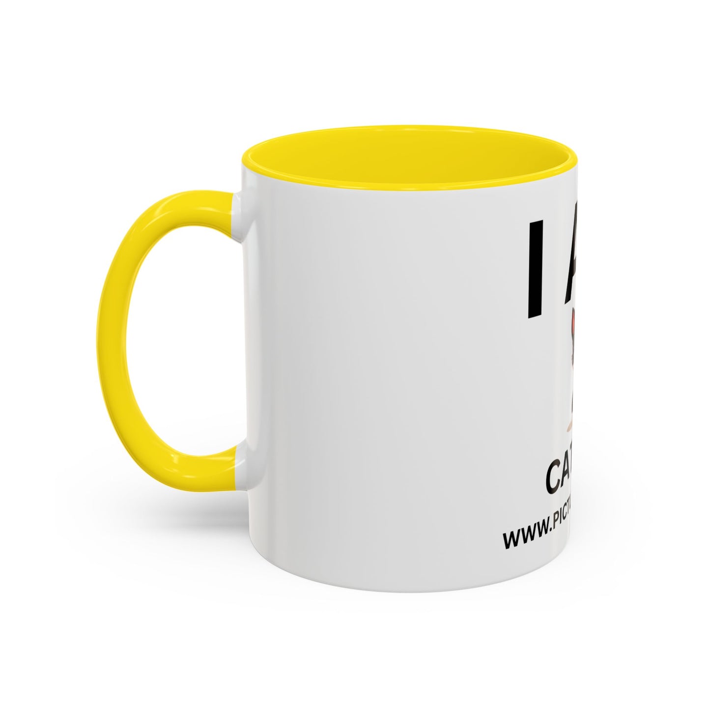 I AM Cat Dad Inspirational Accent Coffee Mug - 11/15oz