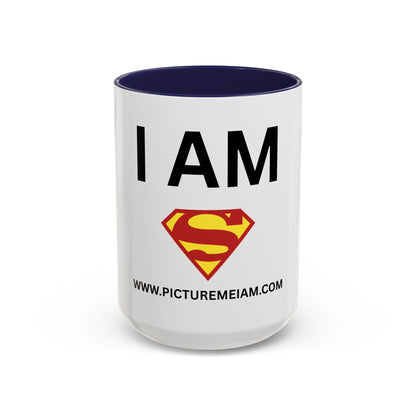 I AM Suprman Inspirational Accent Coffee Mug - 11/15oz