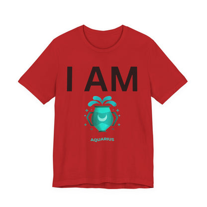 I AM Aquarius Unisex Short Sleeve Tee